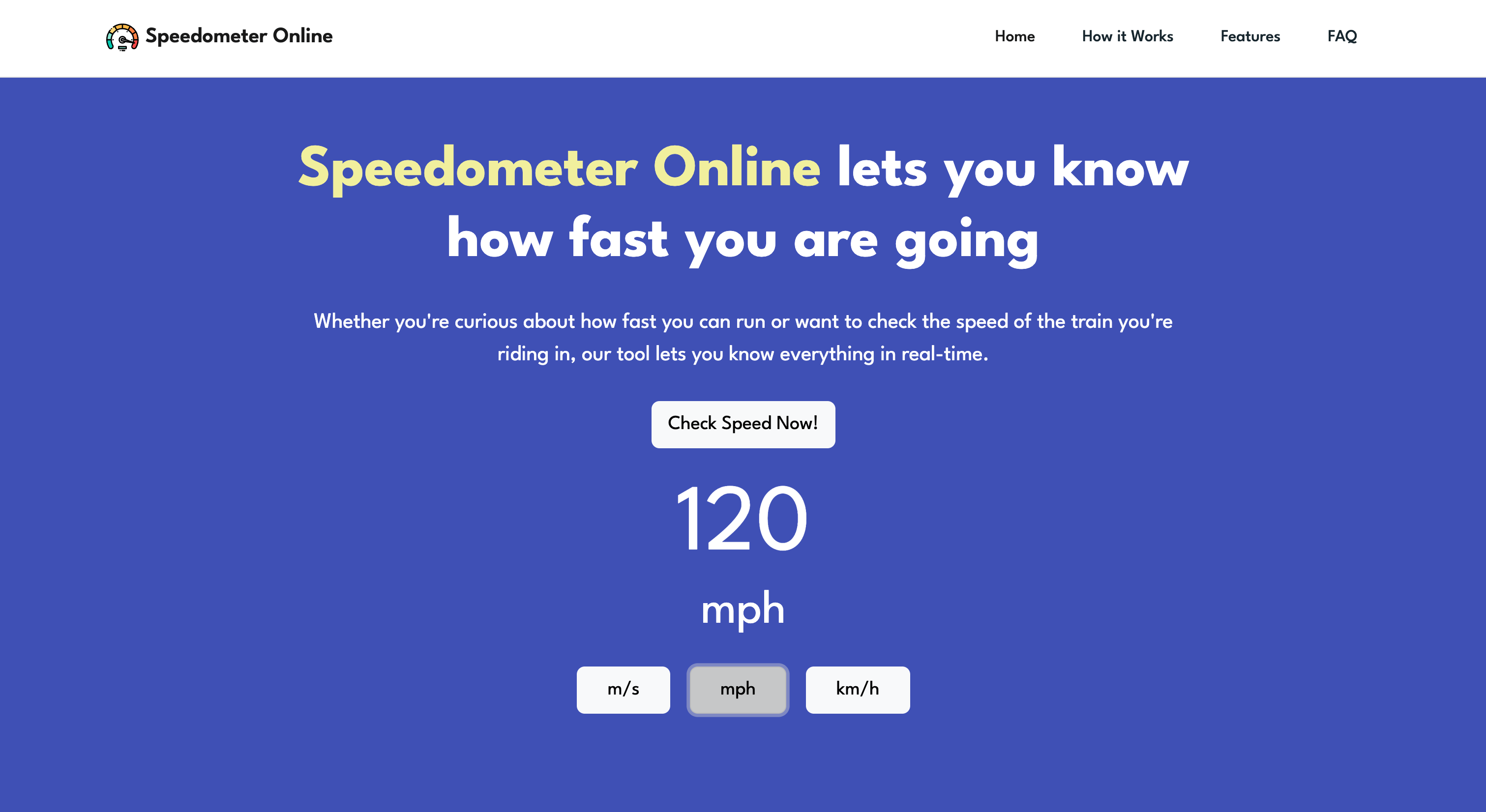 Speedometer Online - Real-time GPS Speedometer Checker in MPH, KPH, and m/s